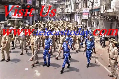 संभल में जुम्मा अलविदा के अवसर पर कड़े  सुरक्षा इंतजाम