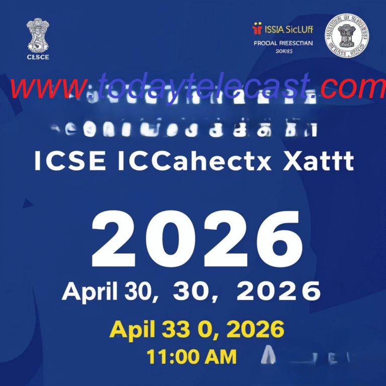 ICSE (क्लास X) और ISC (क्लास XII)  2026का परीक्षा परिणाम 30 अप्रैल को सुबह 11:00 बजे